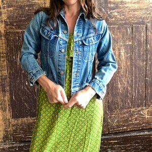 Vintage lee brand Jean jacket cropped